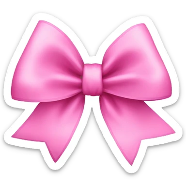 pink bow sticker