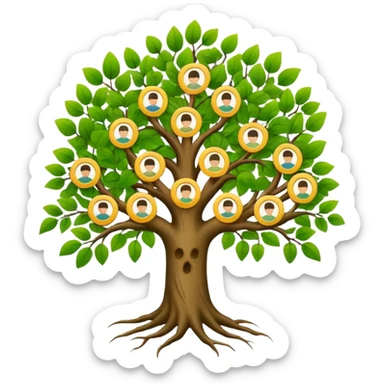 family tree sticker