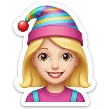 candy hatted girl sticker
