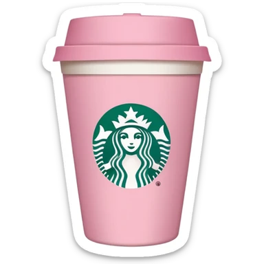 pink Starbucks  sticker