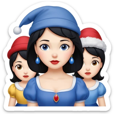 snow white seven dwarf sticker