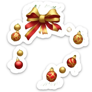 Cristmas wreath  sticker