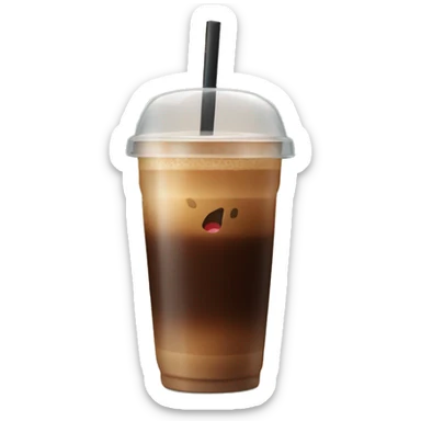 Ice coffee sticker