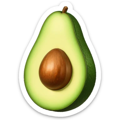 Granada abierta con su hoja (fruta) sticker