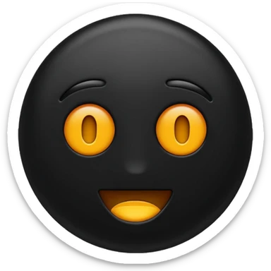 erstelle ein emoji was komplett dunkel ist  sticker