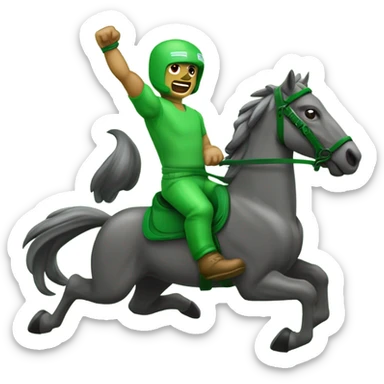 Vários cavalos correndo no jardim  sticker