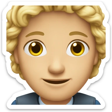 Swedish young professional, happy sticker