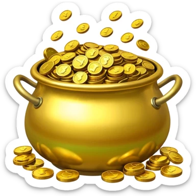 Pot of gold sticker