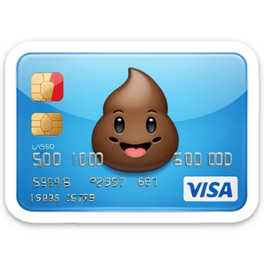 💳 with TURD LOGO sticker