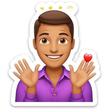 Charming, magnetic, center of attention without even trying. superstar in the spotlight
more dinamic emoji  sticker