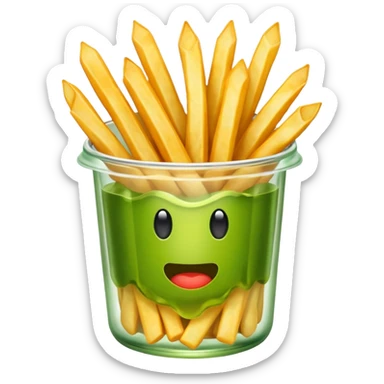 pickled fries sticker