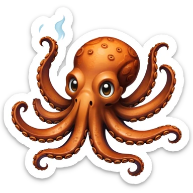 grilled octopus sticker