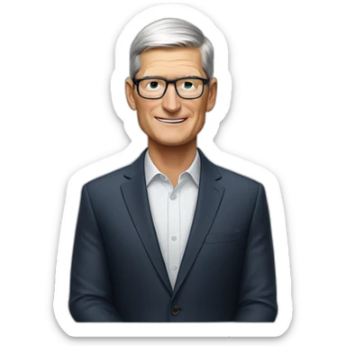 Tim Cook making presentation sticker