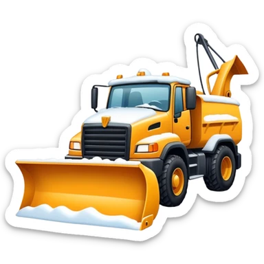 Un chasse neige sticker