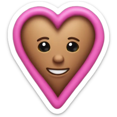 love shaped WBC sticker