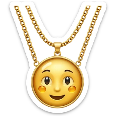 necklace in brilliant  sticker