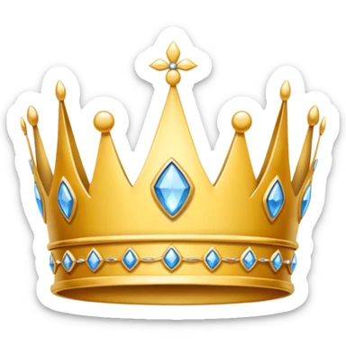 delicate princess crown sticker