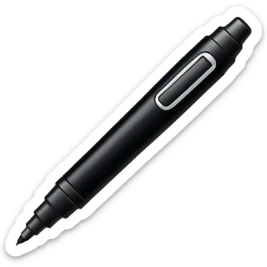 a black bold marker like a sharpie with a large tip  sticker
