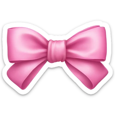 Pink bow sticker