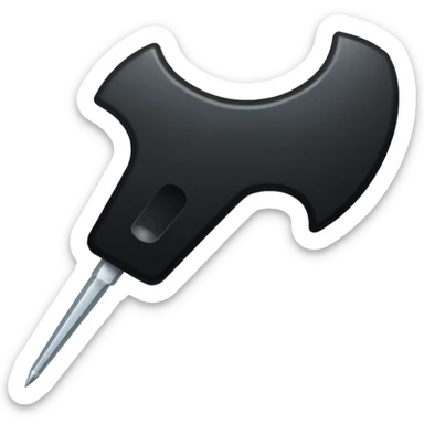 Simple Black cursor sticker