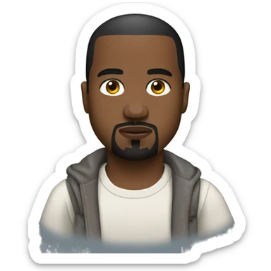 Skibidi kanye west sticker