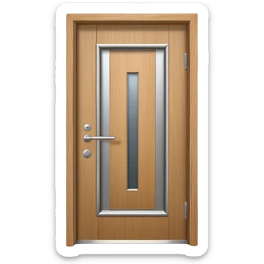 hotel room door modern hallway with doorbell sticker