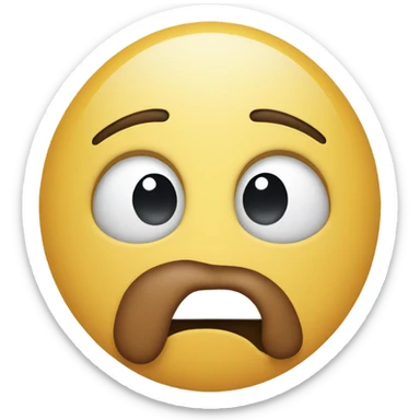 Shocked face with hand over mouth sticker