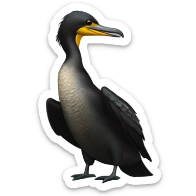 Great cormorant sticker