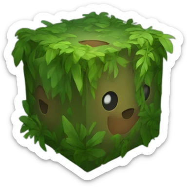 Jungle cube sticker