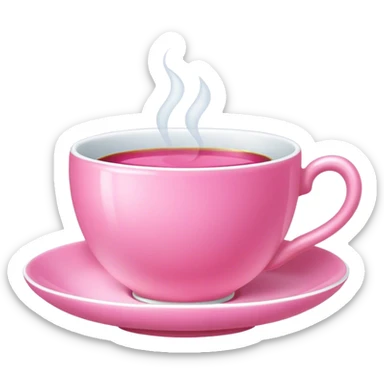 Taza rosada  sticker