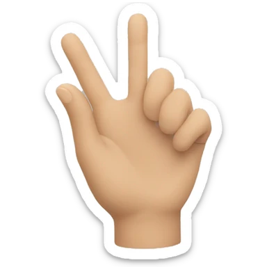 A in sign language sticker