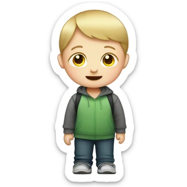 kid with down syndrome  sticker