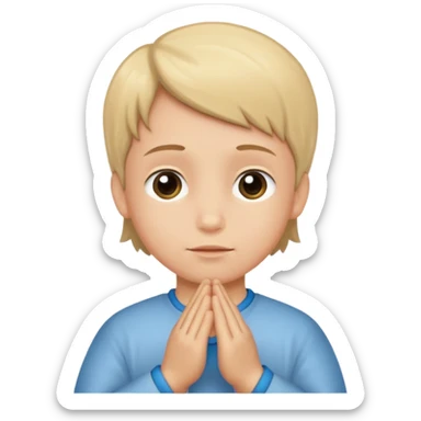 Kid saying i Pray for you mom sticker