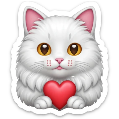 pop cat, every pop releases a heart sticker