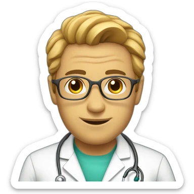 doctor godd morning sticker