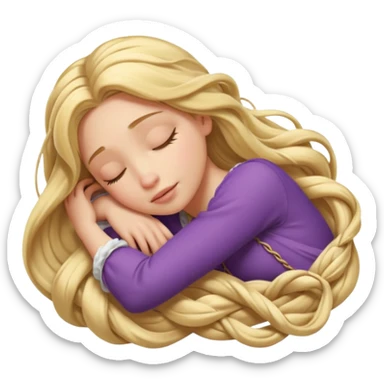Sleeping Rapunzel (Tangled) sticker