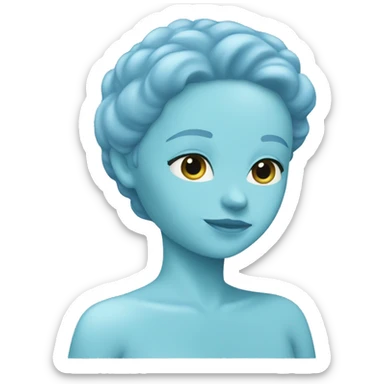 pastel blue Lotion sticker