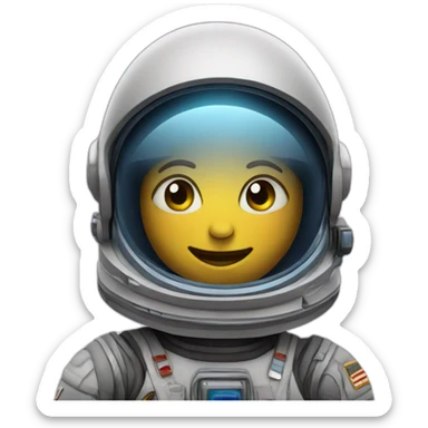 space with stars sticker