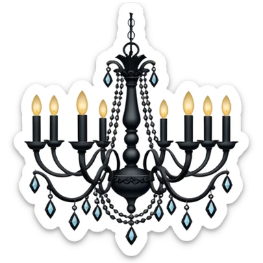 goth chandelier sticker