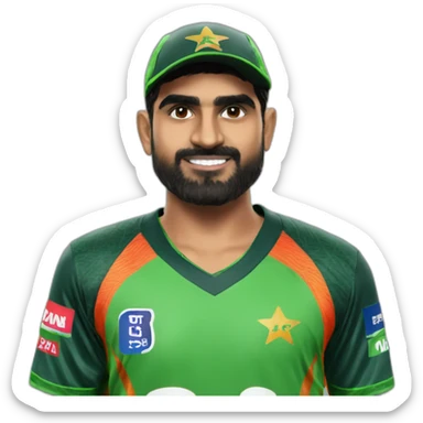 Babar azam sticker