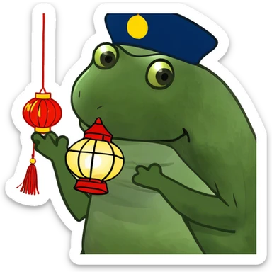 BLACK CHINESE SAYING SYBAU sticker