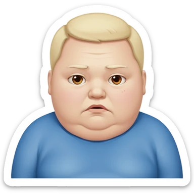 Fat slob dying from Diabetes. sticker