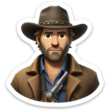 arthur morgan from Red Dead Redemption 2 sticker