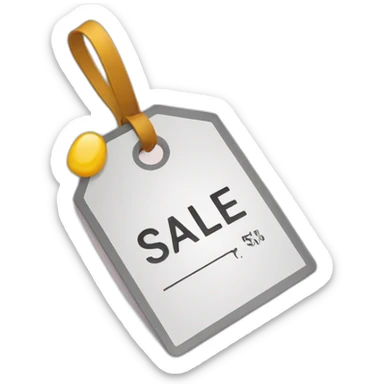 sale tag sticker