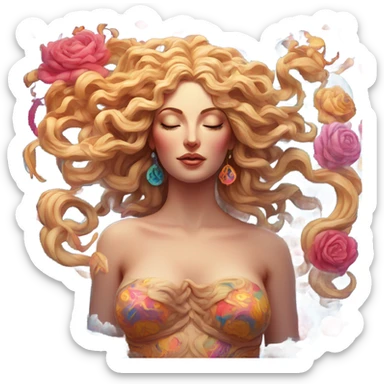 aphrodite trippy sticker