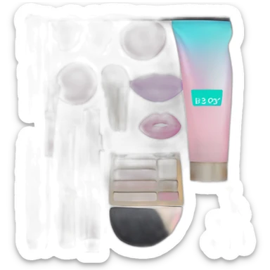 Une trousse de maquillage sticker