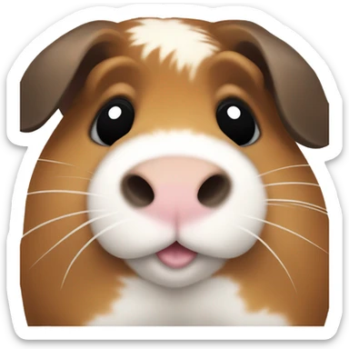 Guinea pig brown with black spots sticker