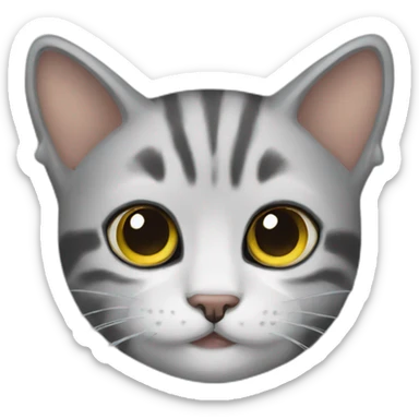 gatito negro sticker