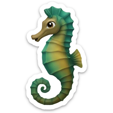 sea horse sticker