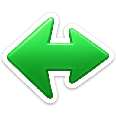 green arrow up sticker